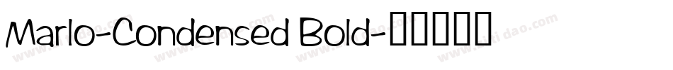 Marlo-Condensed Bold字体转换